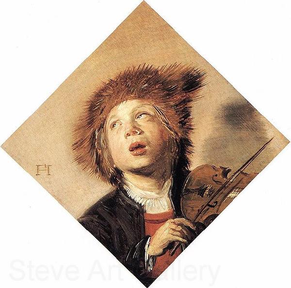 Frans Hals Boy Playing a Violin. Norge oil painting art